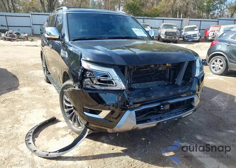 2024 Nissan Armada Platinum 2Wd из США, поврежденный, VIN JN8AY2DA8R9415186